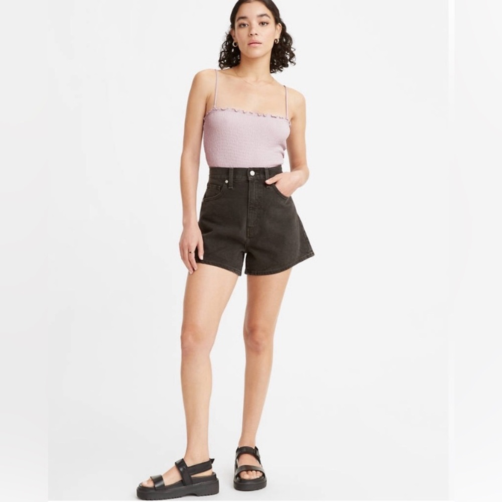 High Loose Shorts - Black Women's